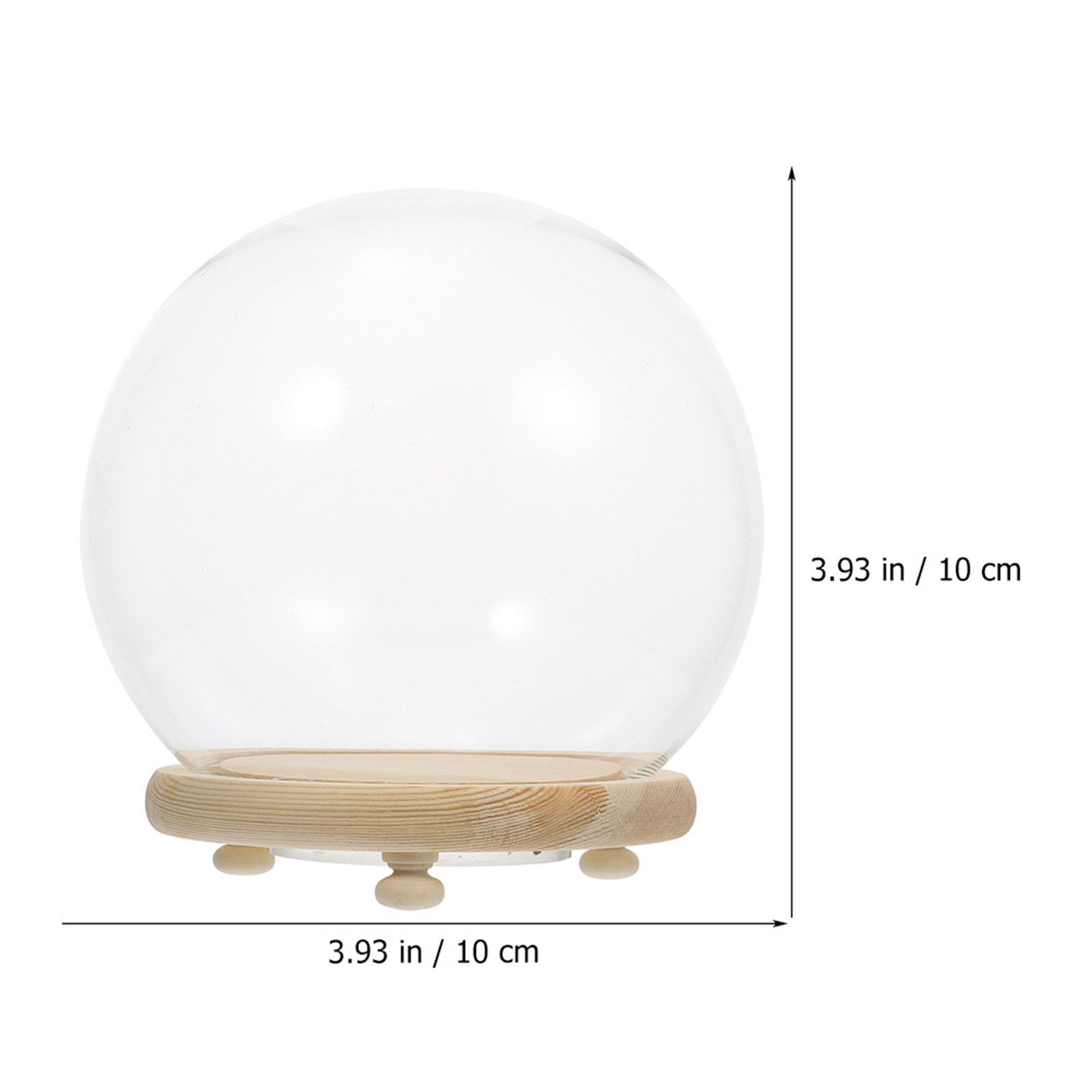 Clear Glass Dome Display Case  - Plastic Dome Clear recension och pris