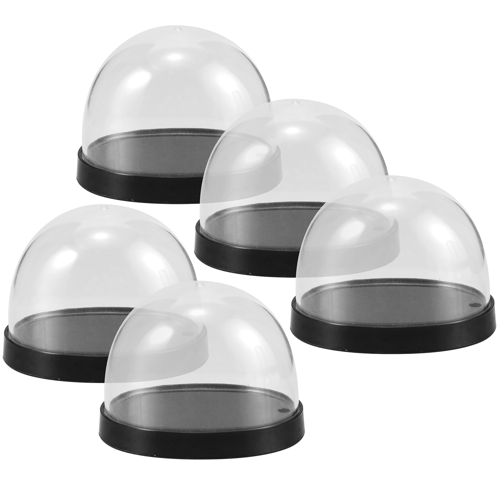 5Sets Glass Cloche Dome High T - Plastic Dome Clear recension och pris