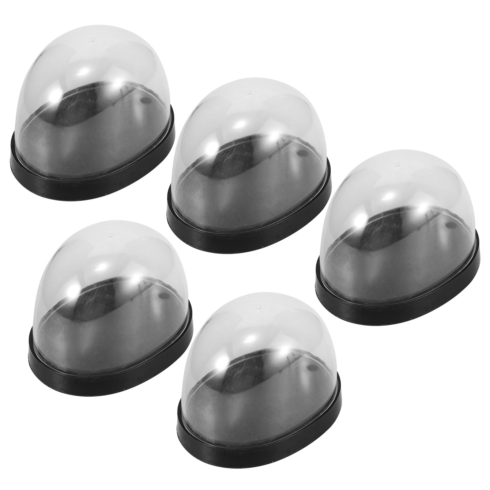 5Sets Glass Cloche Dome High T - Plastic Dome Clear recension och pris