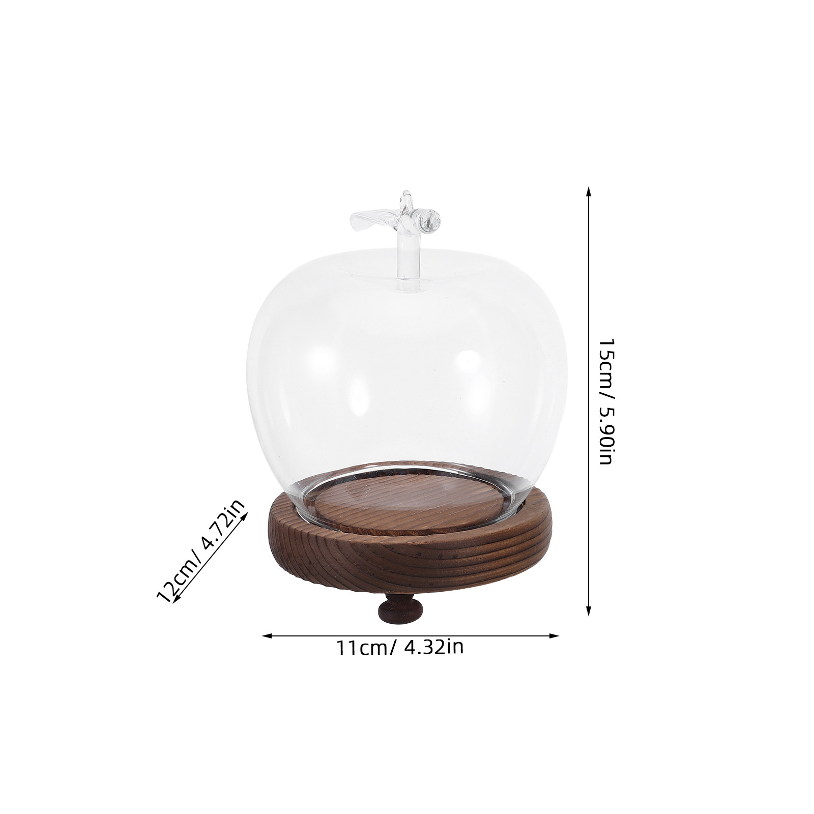 Glass Dome Cloche Clear Displa - Plastic Dome Clear recension och pris