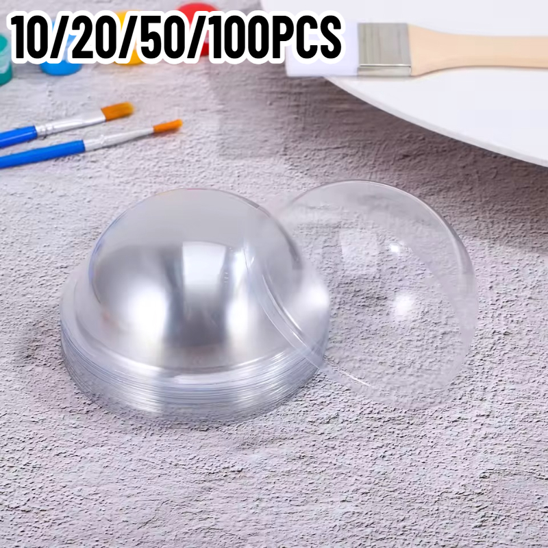 10/20/50/100PCS Plastic Transp - Plastic Dome Clear recension och pris