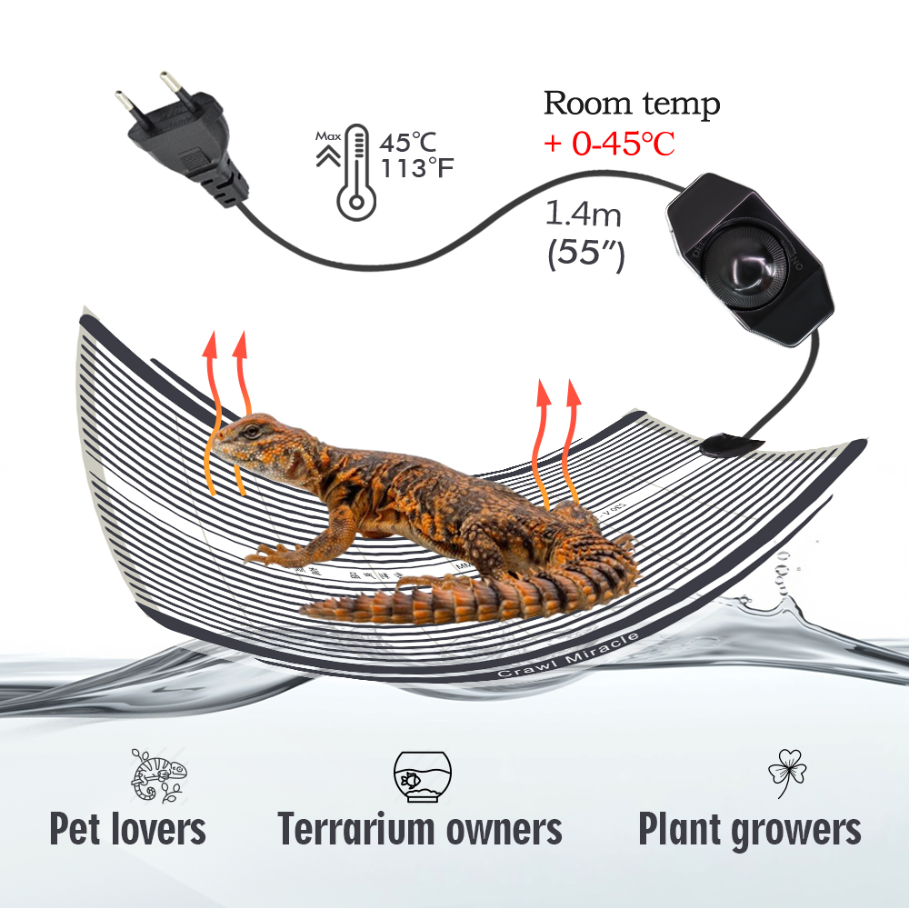5W 15W 25W 35W Graphene Reptil - Heat Mat Seedling recension och pris
