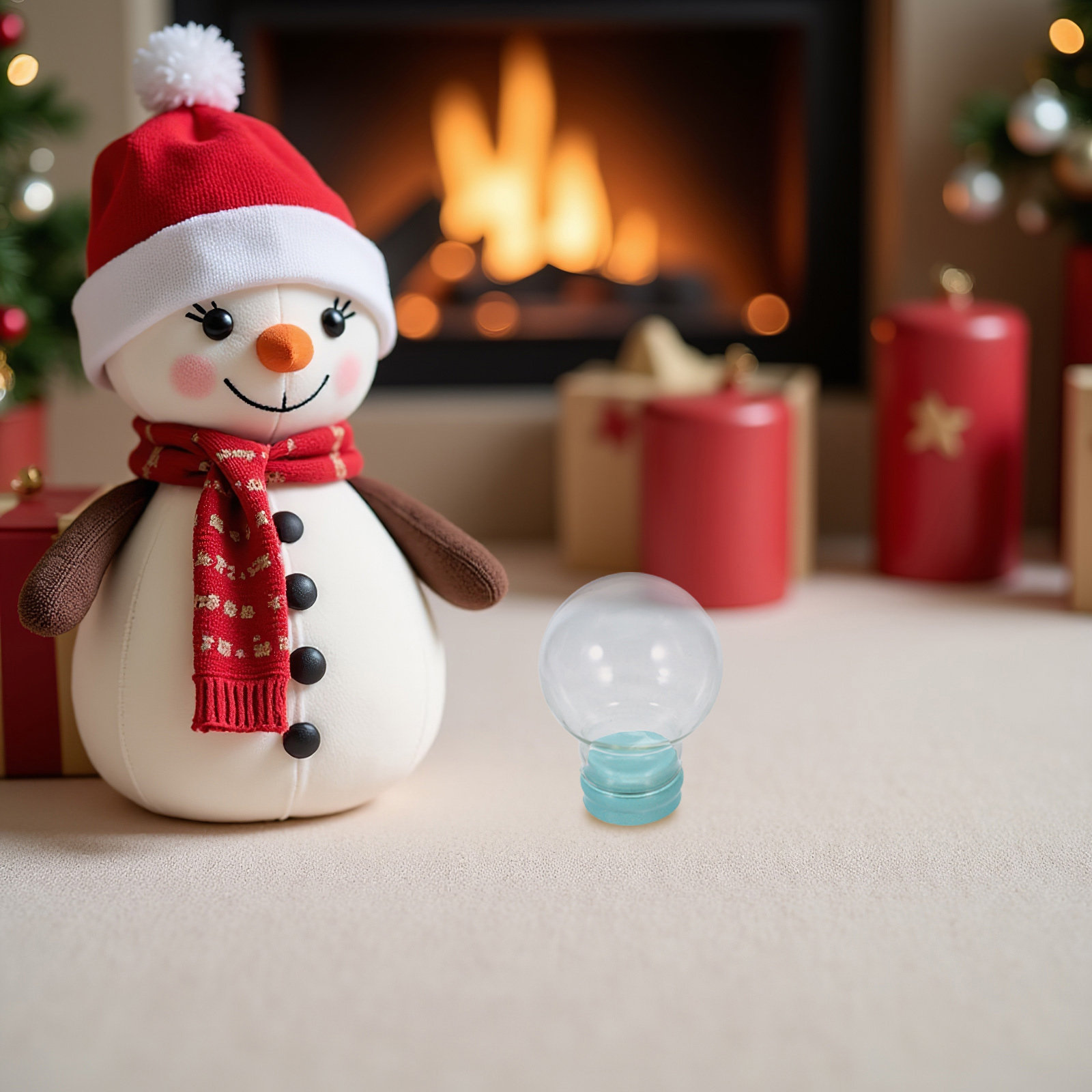 3Pcs Clear Empty Snow Globes 4 - Plastic Dome Clear recension och pris