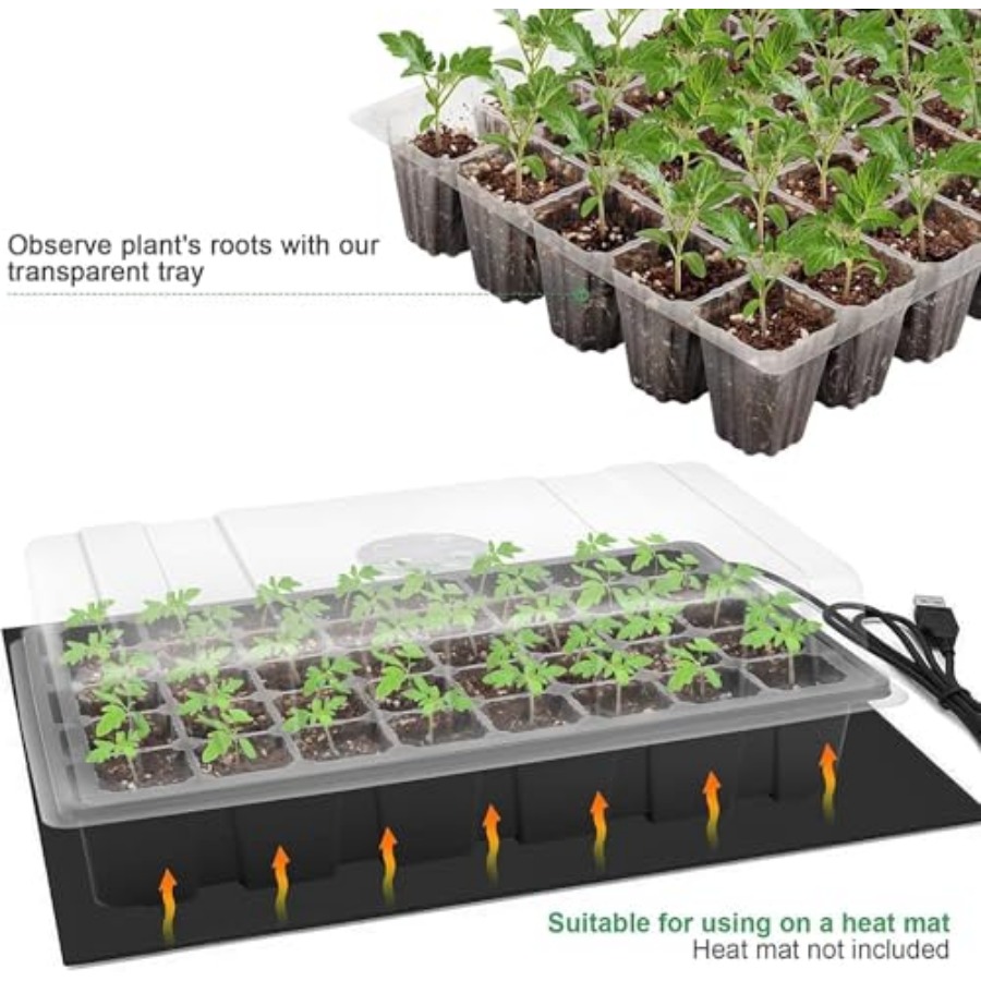 Seedling Trays Seed Starter Tr - Humidity Dome Kit recension och pris