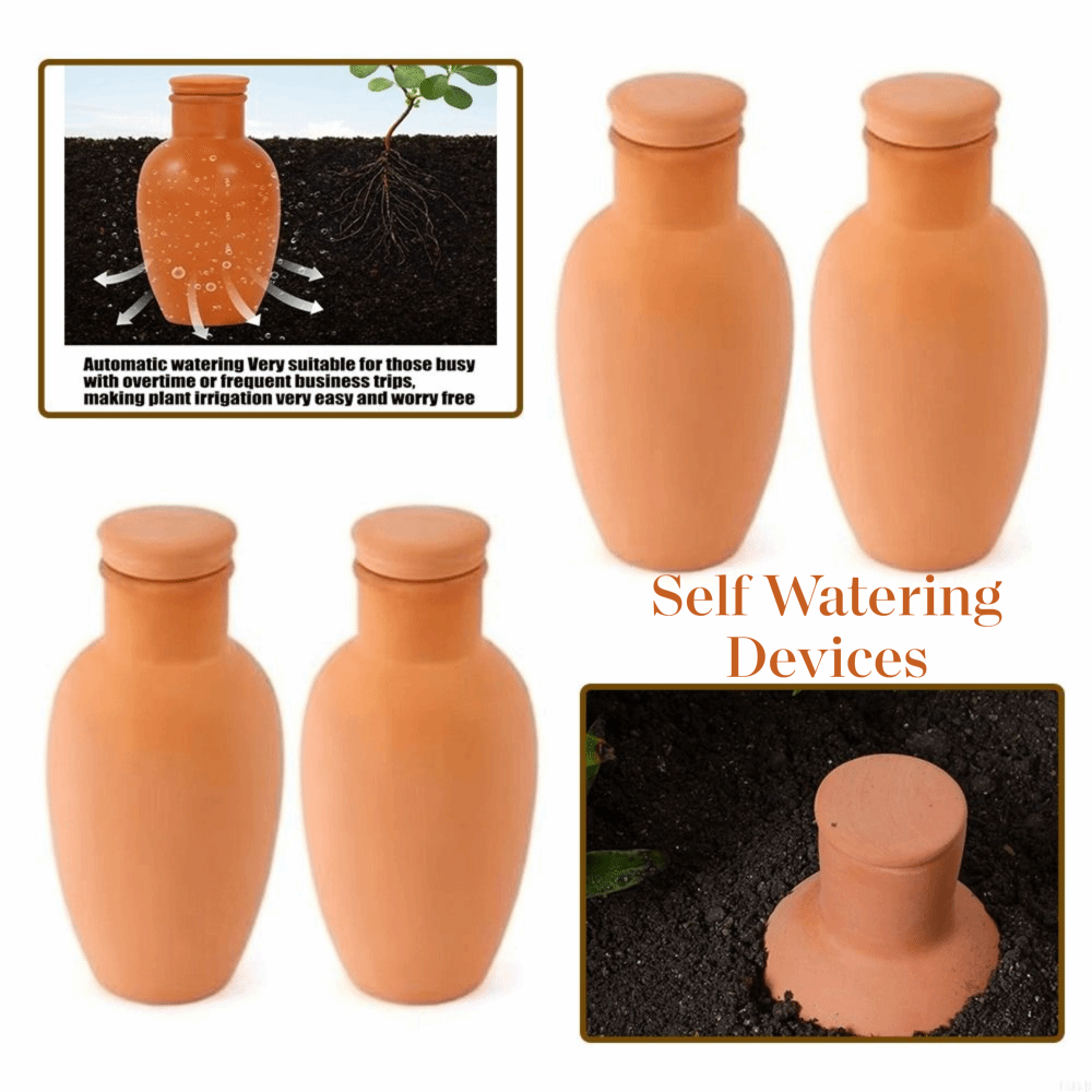 4Pcs Terracotta Material Autom - Self Watering Insert recension och pris