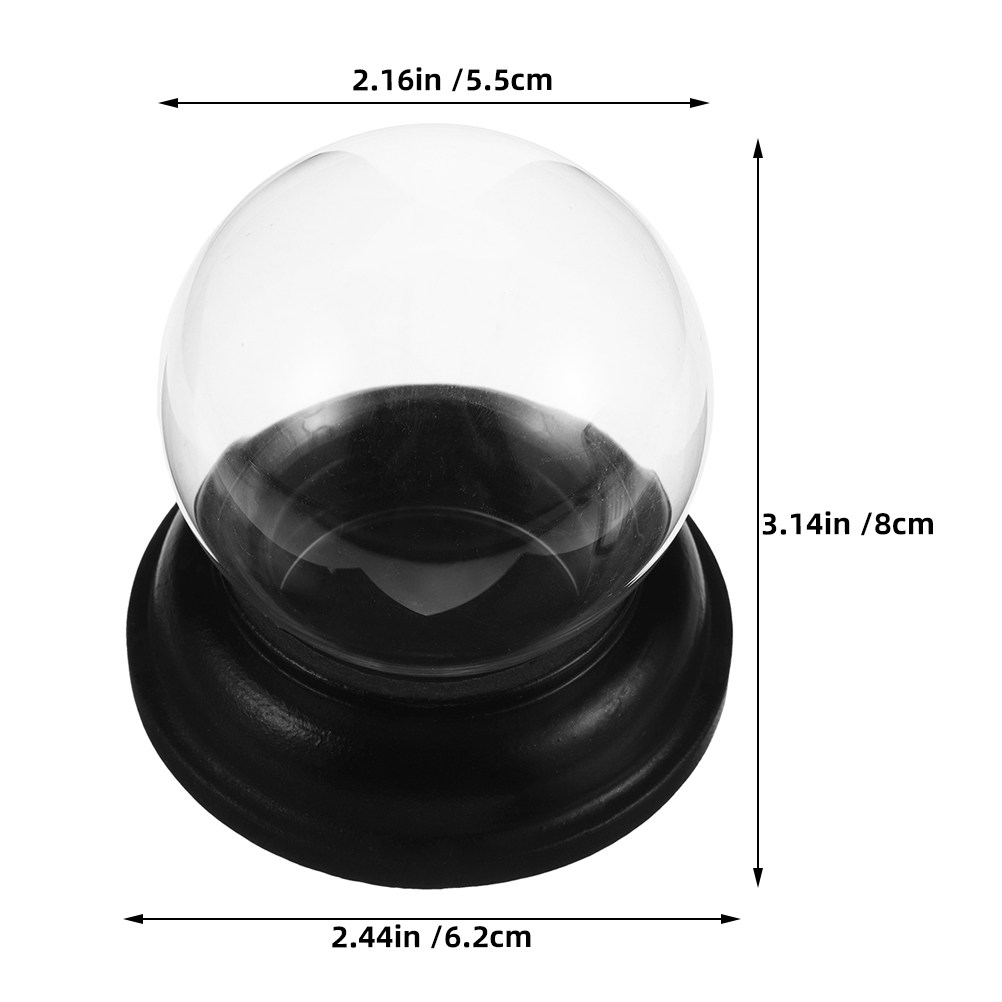 Empty Fillable Glass Snow Glob - Plastic Dome Clear recension och pris