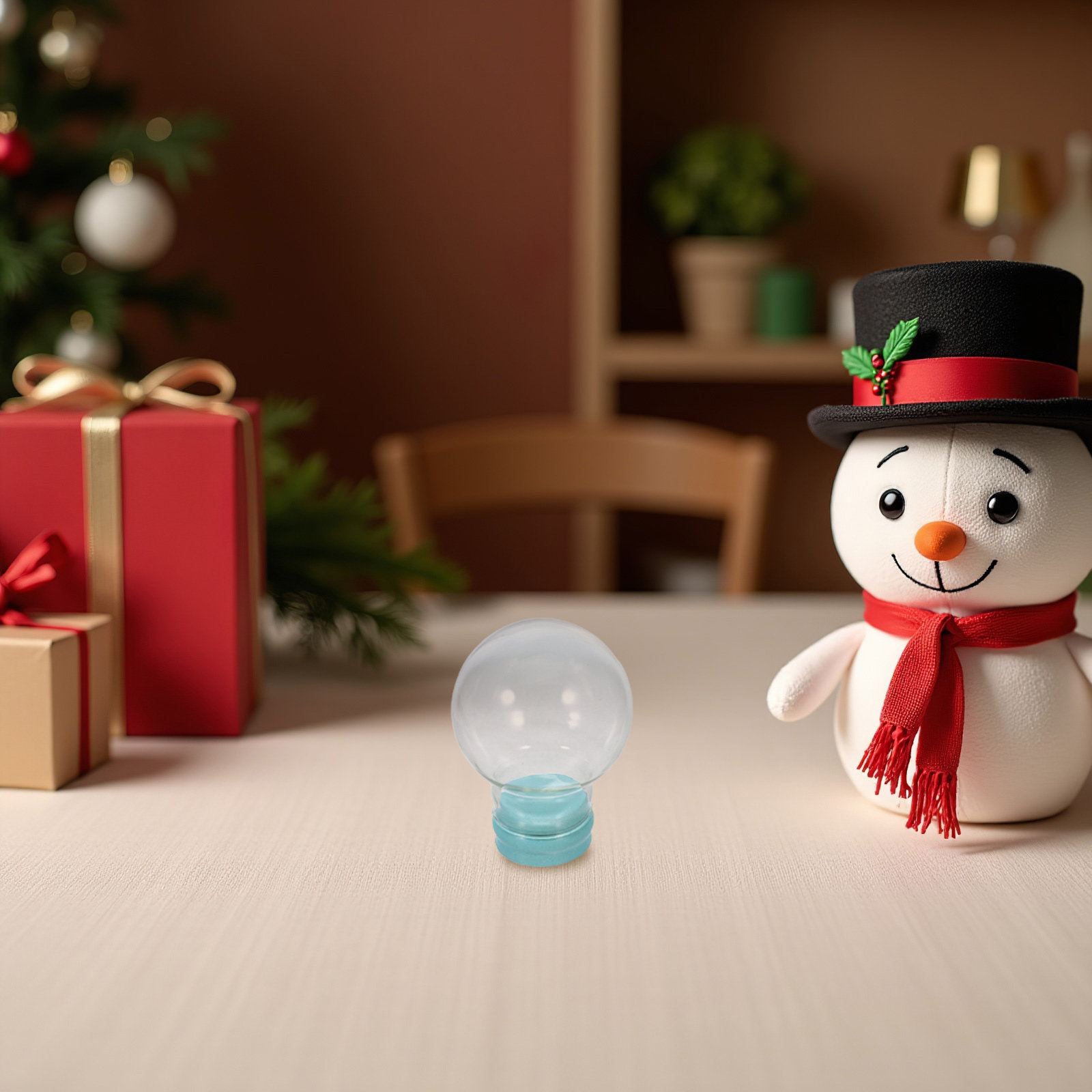 3Pcs Empty Snow Globe Glass Do - Plastic Dome Clear recension och pris