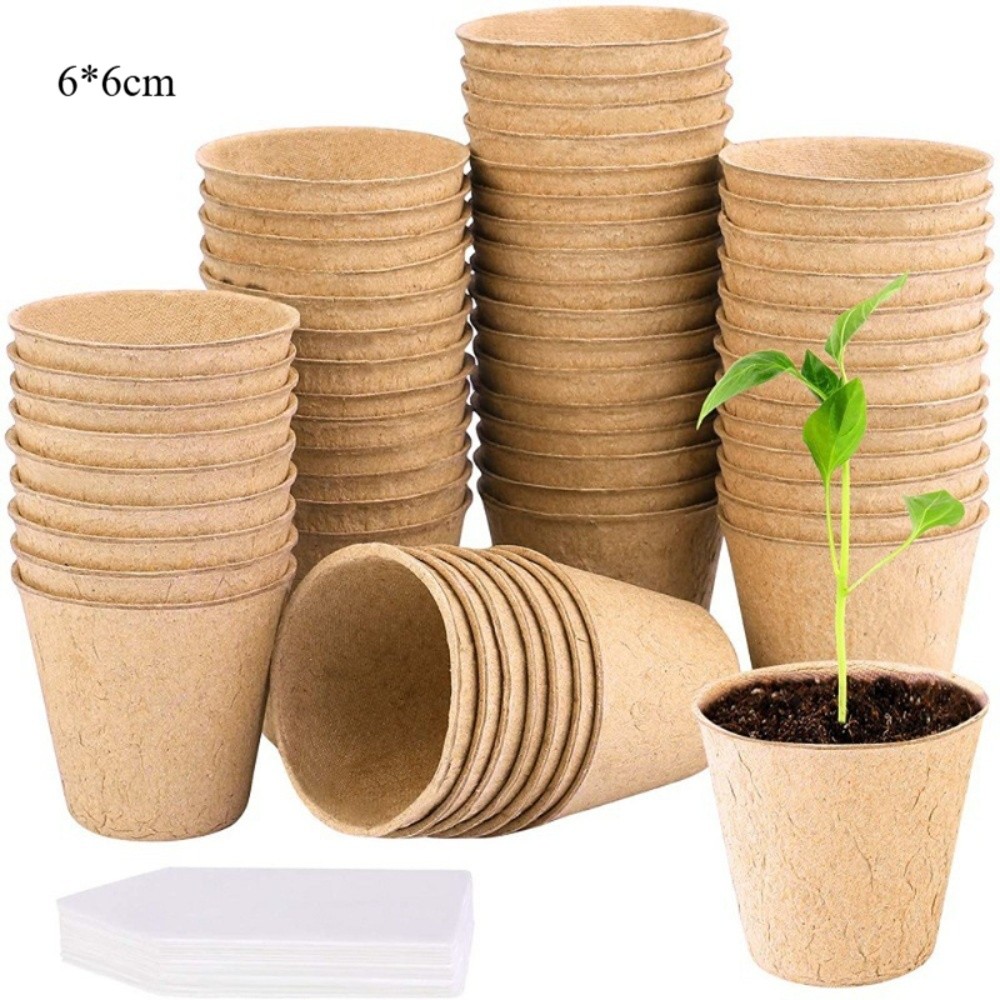 50PCS Biodegradable Plant Star - Peat Pellet Tray recension och pris
