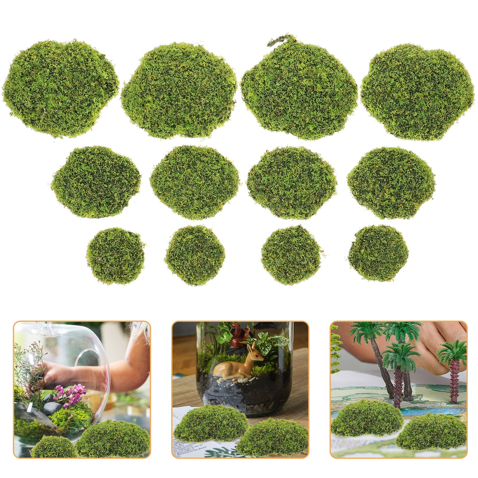 12pcs Artificial Moss RocksFak - Sphagnum Moss Dry recension och pris
