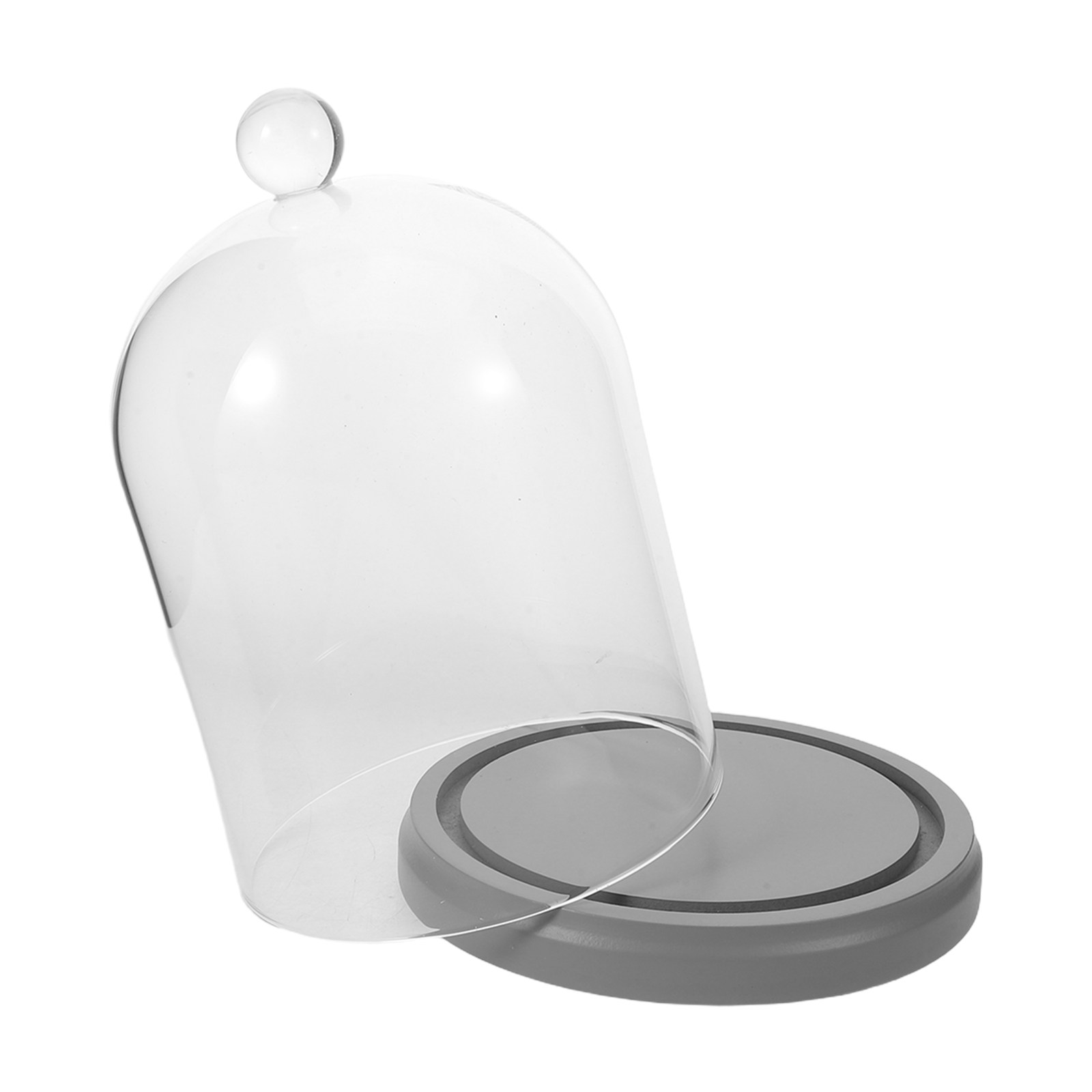 Glass Cloche Dome Transparent  - Plastic Dome Clear recension och pris