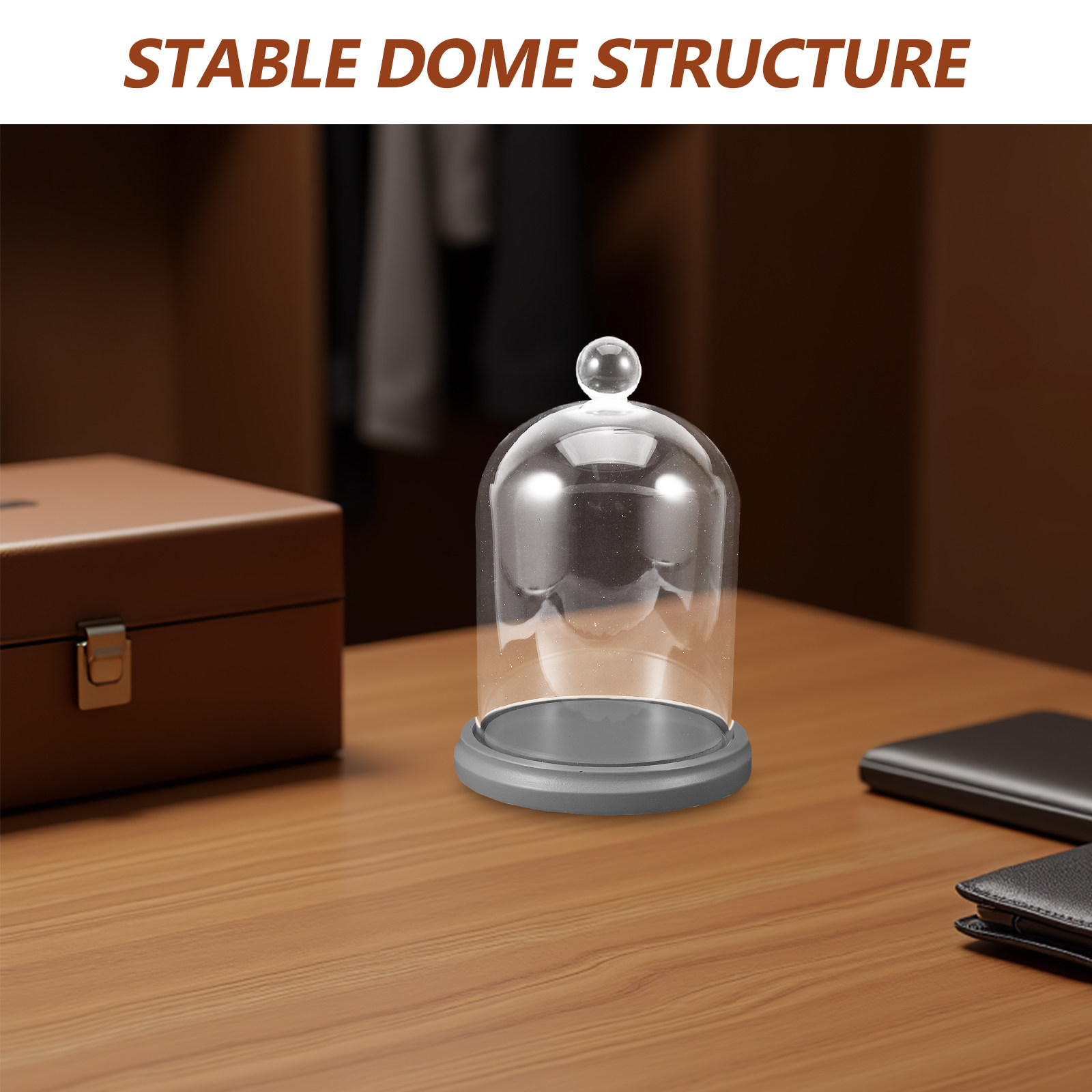 Glass Cloche Dome Transparent  - Plastic Dome Clear recension och pris