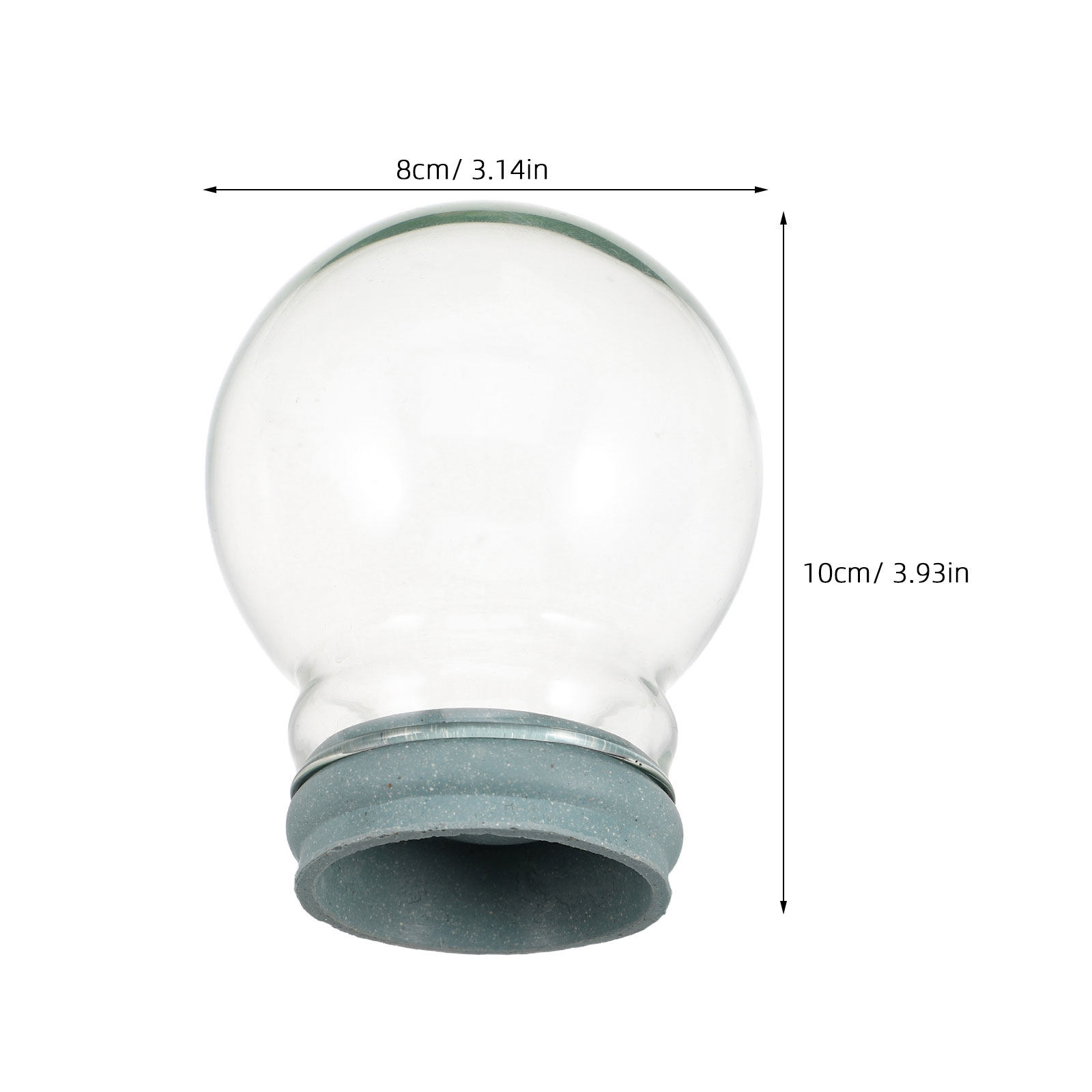 2Pcs Glass Snow Globe Clear Do - Plastic Dome Clear recension och pris