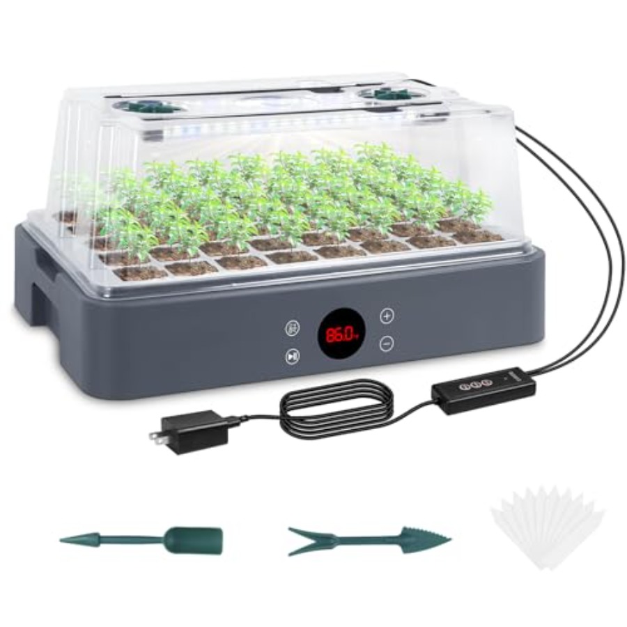 Seed Starter Tray with Grow Li - Humidity Dome Kit recension och pris